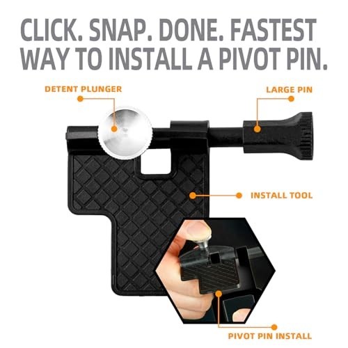 Pivot Pin Installation Tool Detent Plunger Large Pin Punch Set 2-25/32 Inch 2