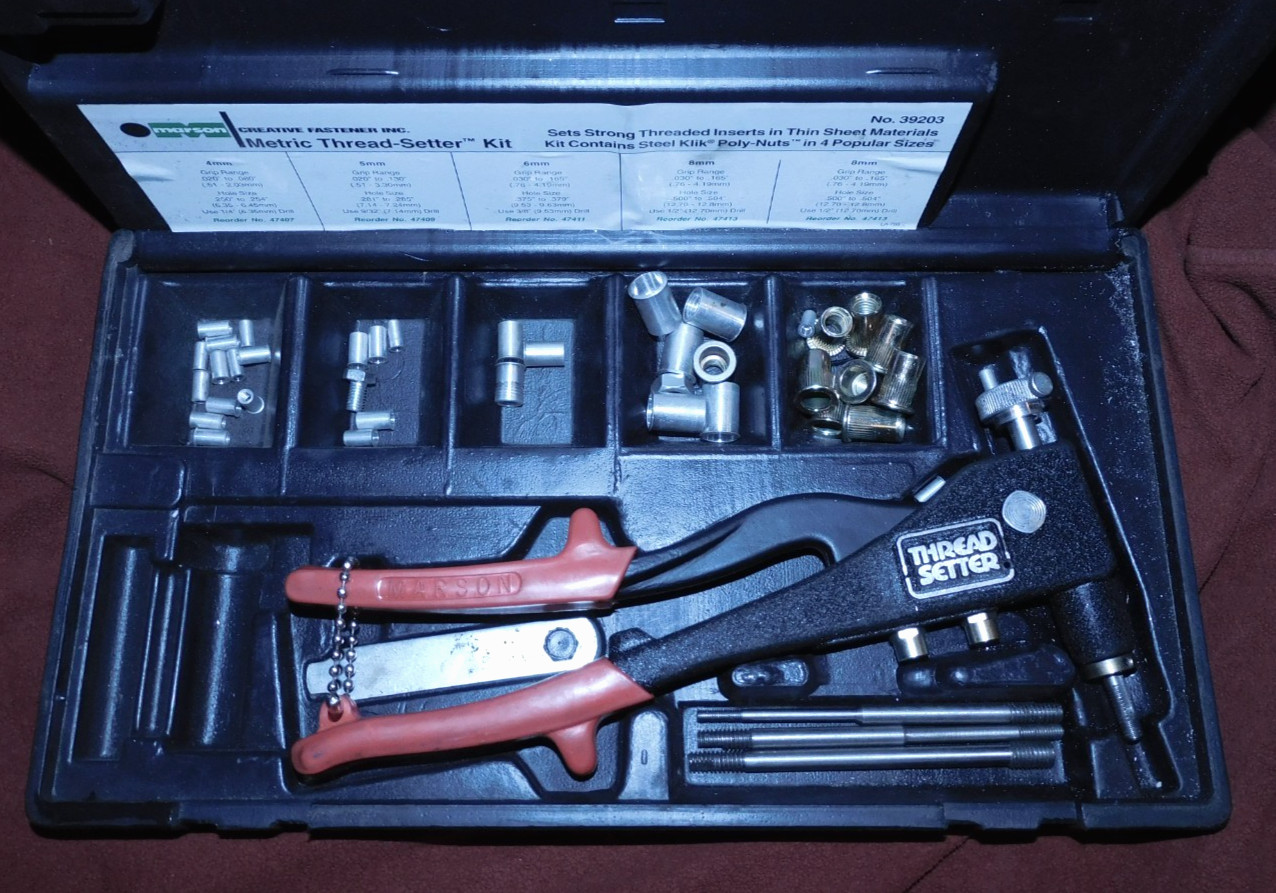 Metric Thread-Setter Kit #39203, Marson Corporation. Used & Beautiful Condition.