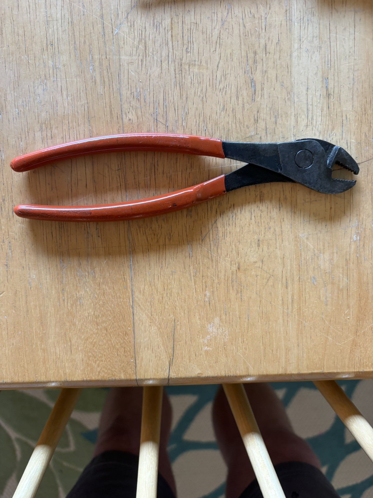 Snap-on Tools 208CP 8″ Angle Nose Battery Terminal Pliers USA Red Handle 629