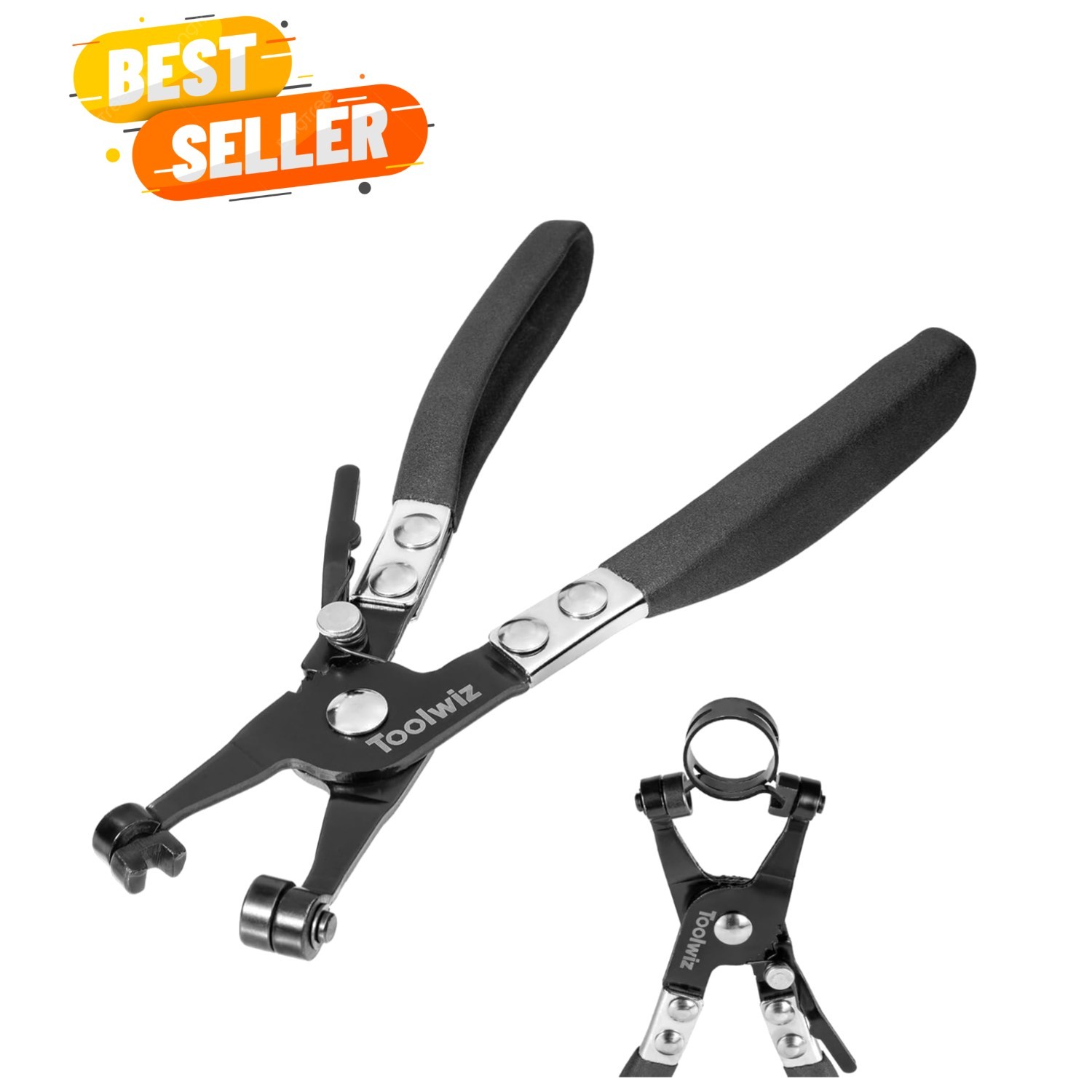 Hose Clamp Pliers Heavy Duty Hose Clamp Tool with Locking Device and Non-Slip…