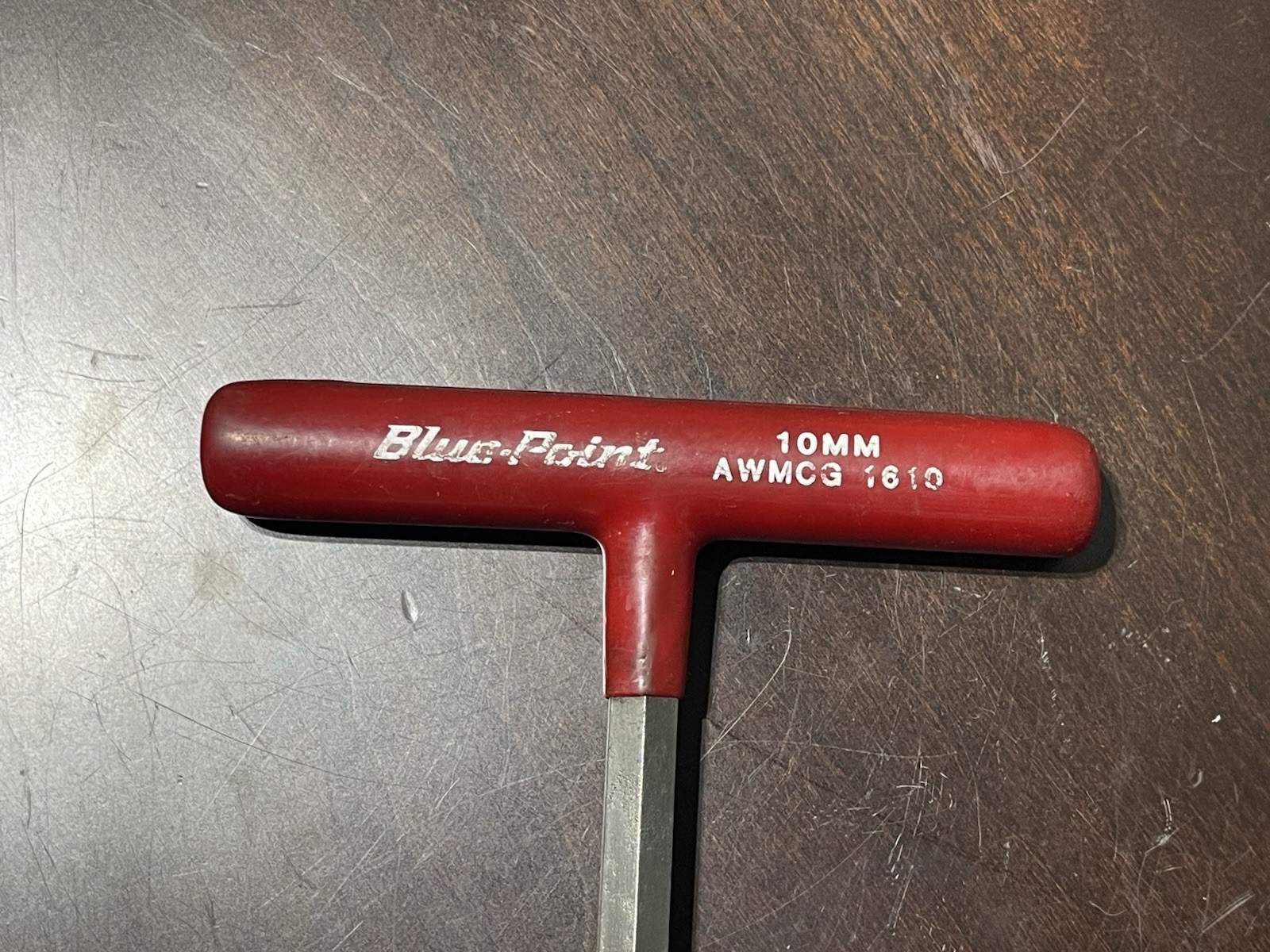Blue-Point AWCG1610 10mm 6 Point Hex Allen Key T Handle Red Rubber Handle