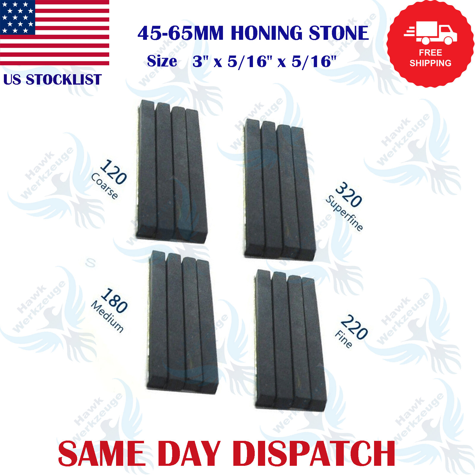 NEW CYLINDER ENGINE HONE KIT + 4 SET HONING STONES All Sizes Available