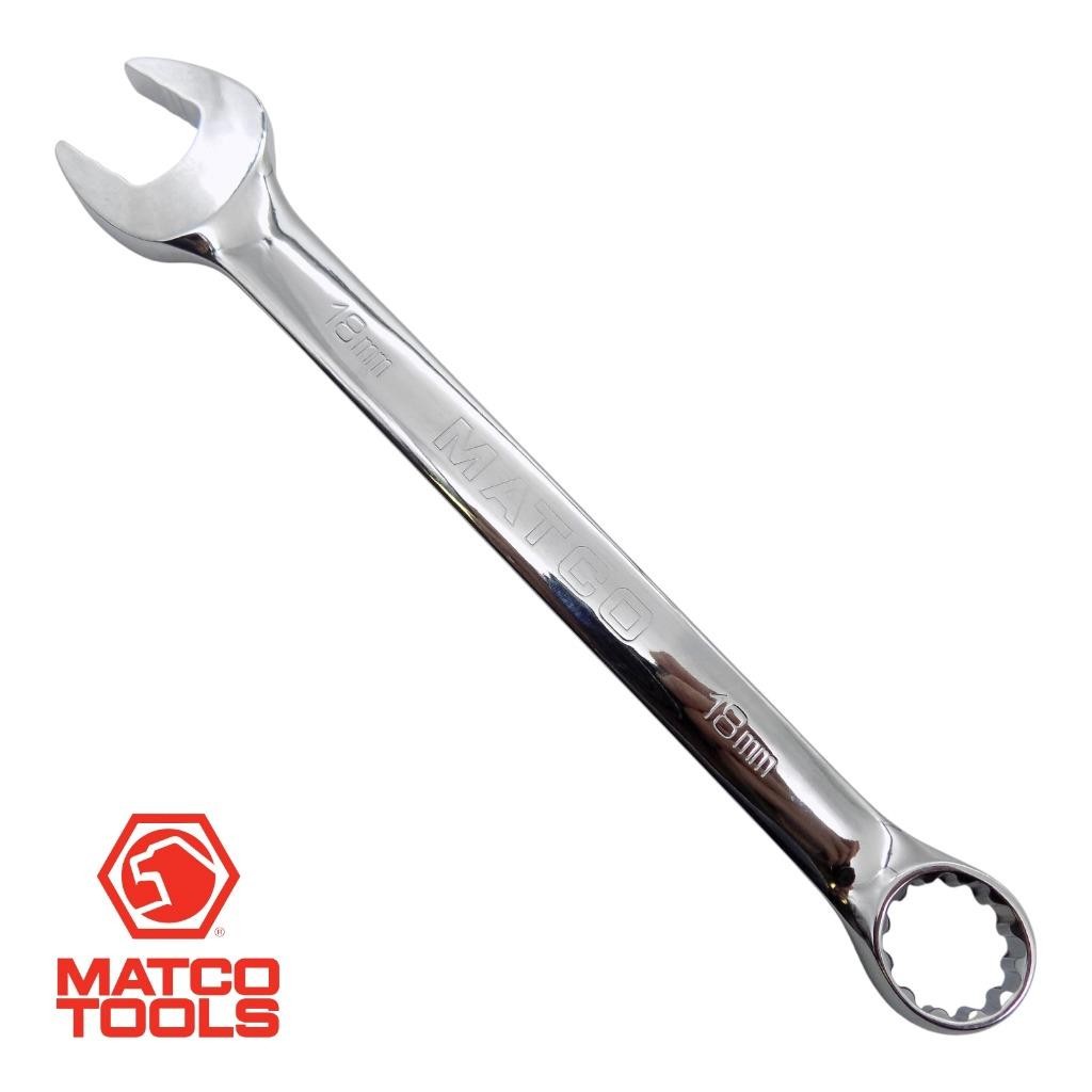 Matco Tools New MC18M2K 18mm Metric Combination Wrench 12 Point Spline Anvil F/S