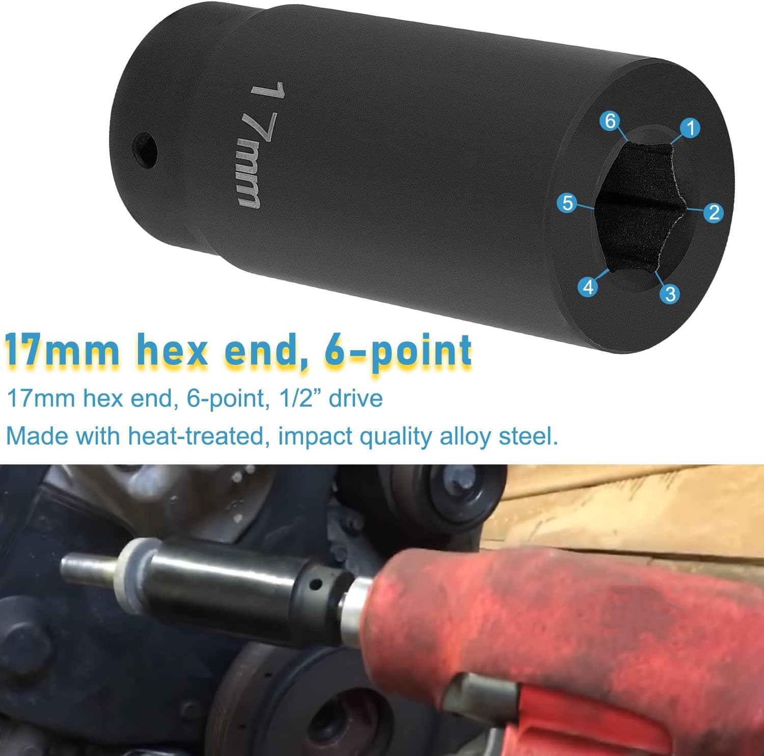 77060 17mm Harmonic Balancer Socket For Honda Engines Balancer Socket