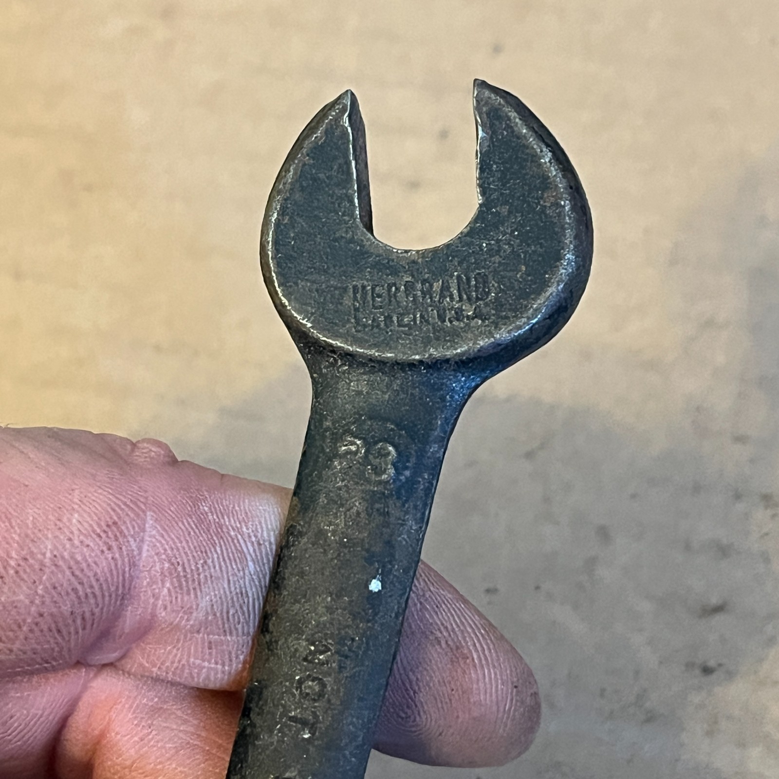 Vintage Fairmount 25/32″ & 5/8″ SAE Standard Open End Wrench USA No 28-S