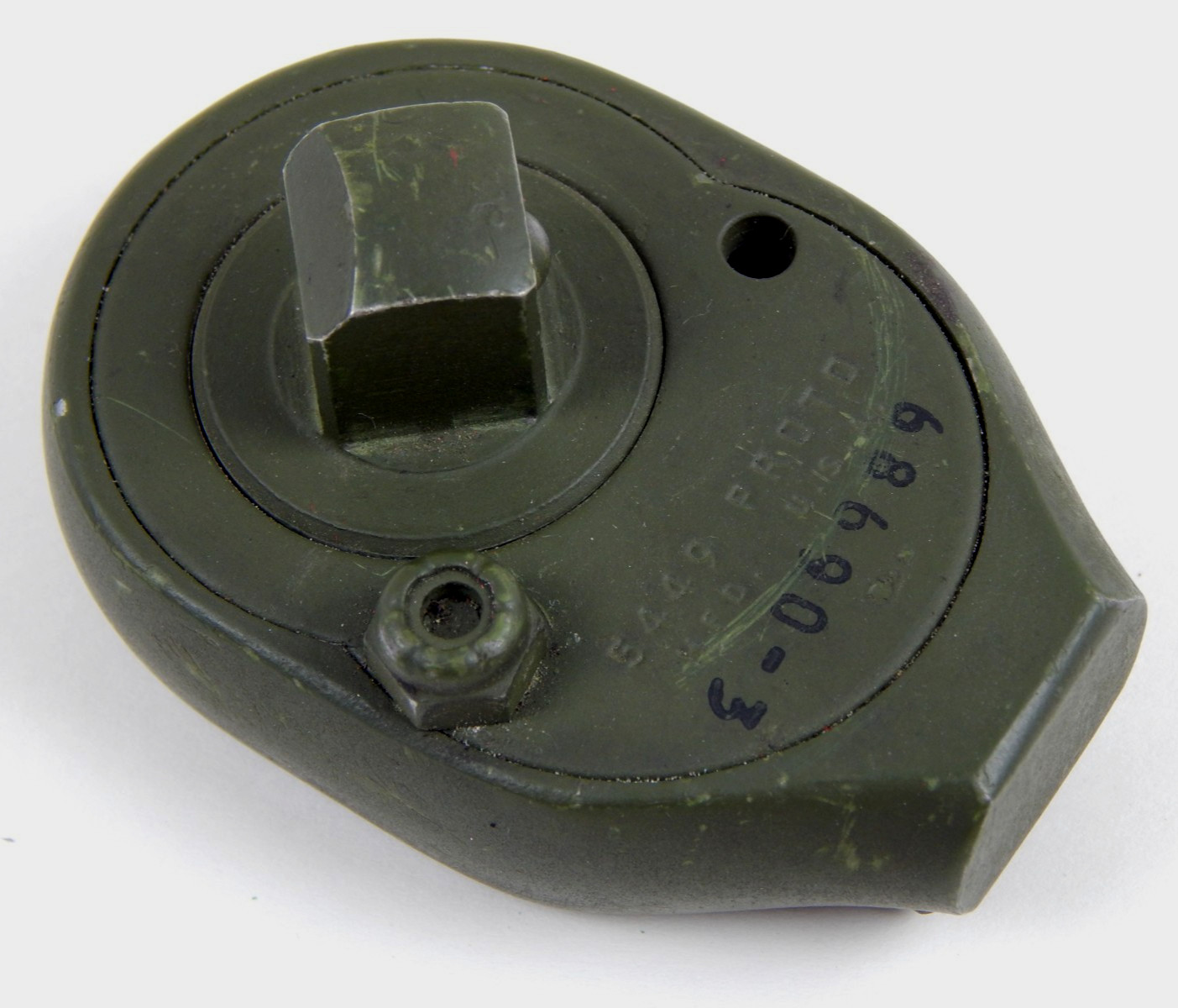 RARE Vintage Proto 5449 1/2″ Drive Thumb Palm Ratchet Head Military Green