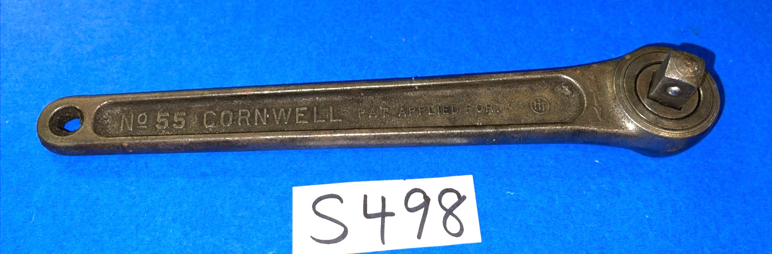 CORNWELL TOOLS VINTAGE 1/2 DRIVE RATCHET NO 55 SHIPPING INCLUDED