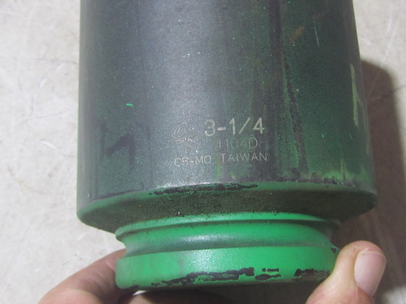 USED Grey Pneumatic 1″ Drive x 3-1/4″ Deep Impact Socket. GP 4104D