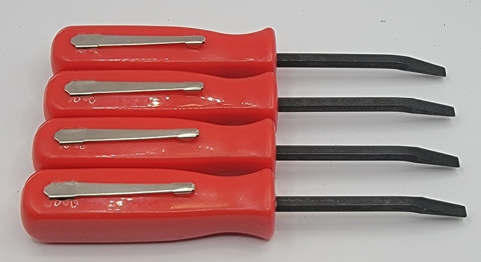 🔴 4-Piece Red Pocket Prybar Set – Essential Tools for Every Task! 🛠️🔥