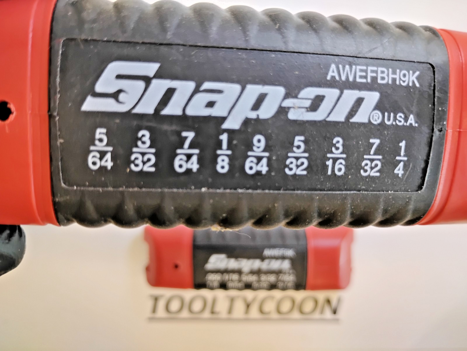 Snap-On Tools NEW 2pc Red/Black SAE Ball/Straight Hex Combo Set AWEFBH9K AWEF9K