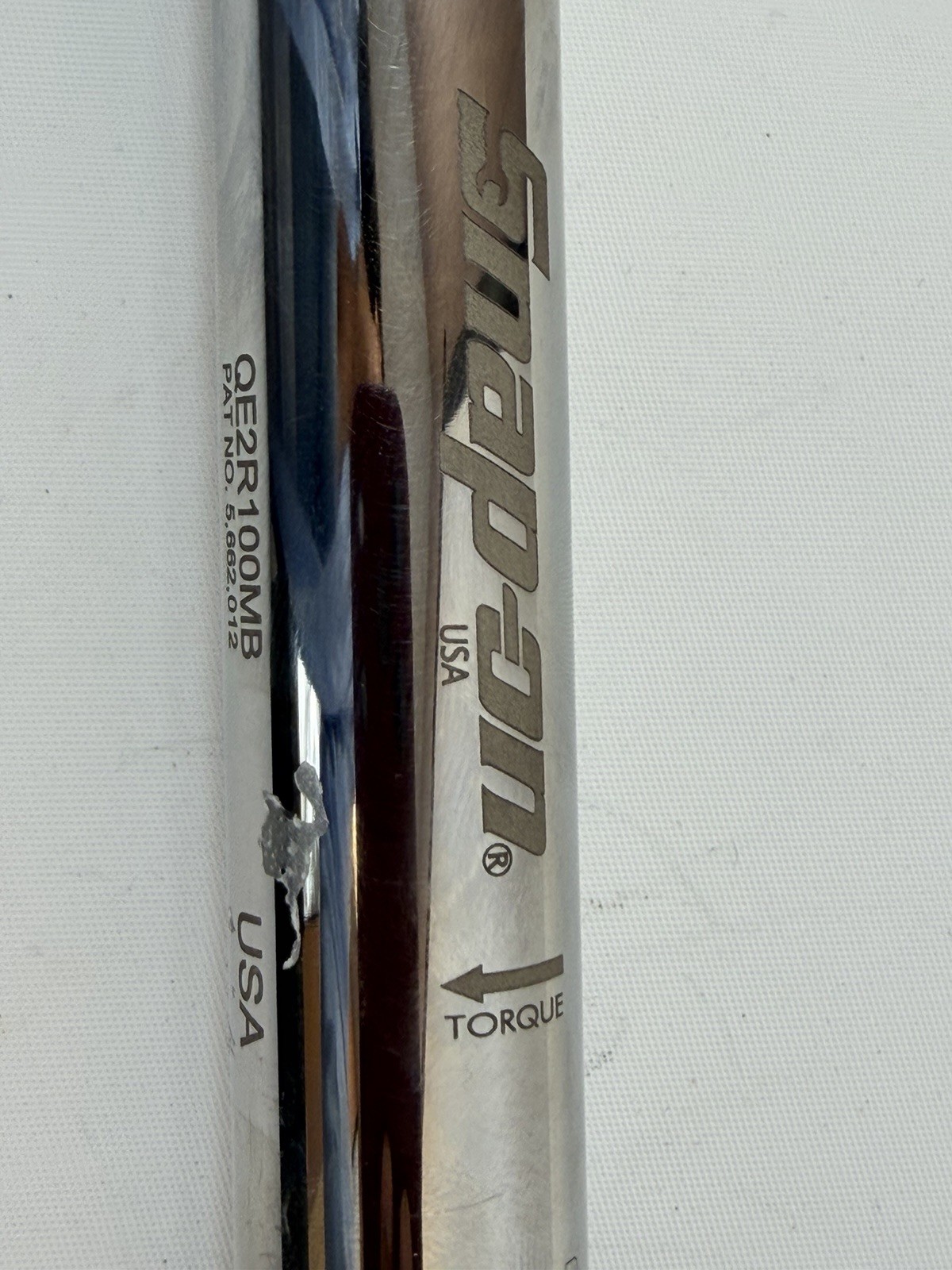 Snap on 3/8″ Drive Adjustable Click-Type Micro Torque Wrench QE2R100 Blue