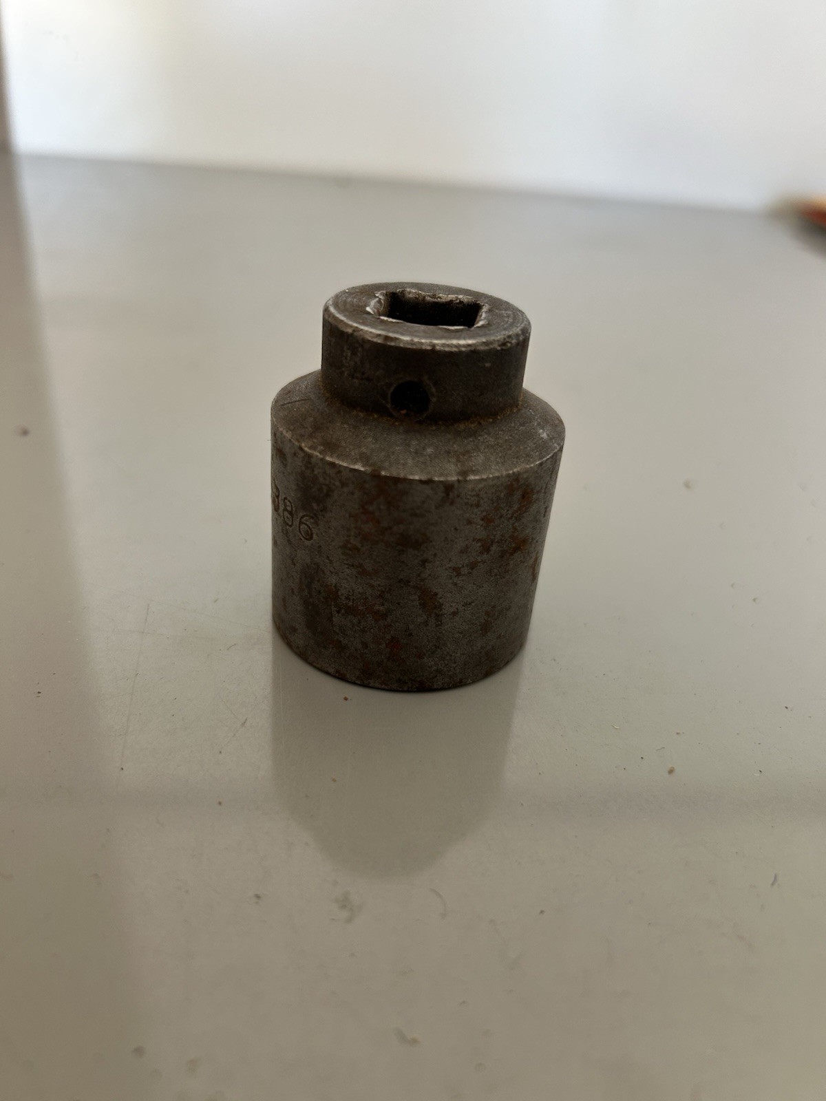 Vintage MAC Tools VI386 1/2″ Drive 1-3/16″ 6 Point Shallow Impact Socket USA SAE