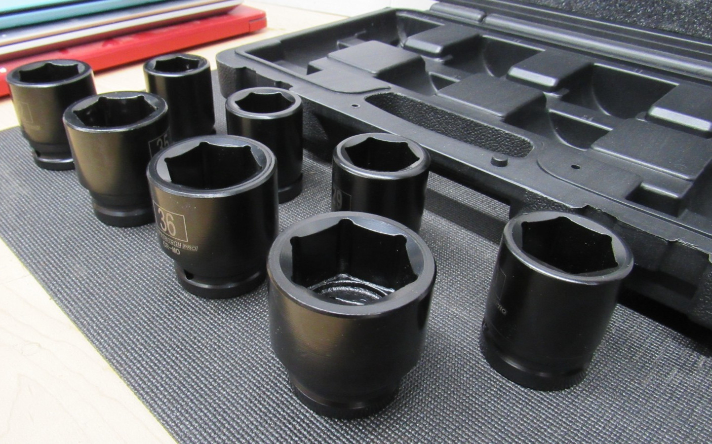 Pittsburgh Pro 3/4″ Metric 6pt CR-MO Impact Socket Set 26-38mm NEW 67965