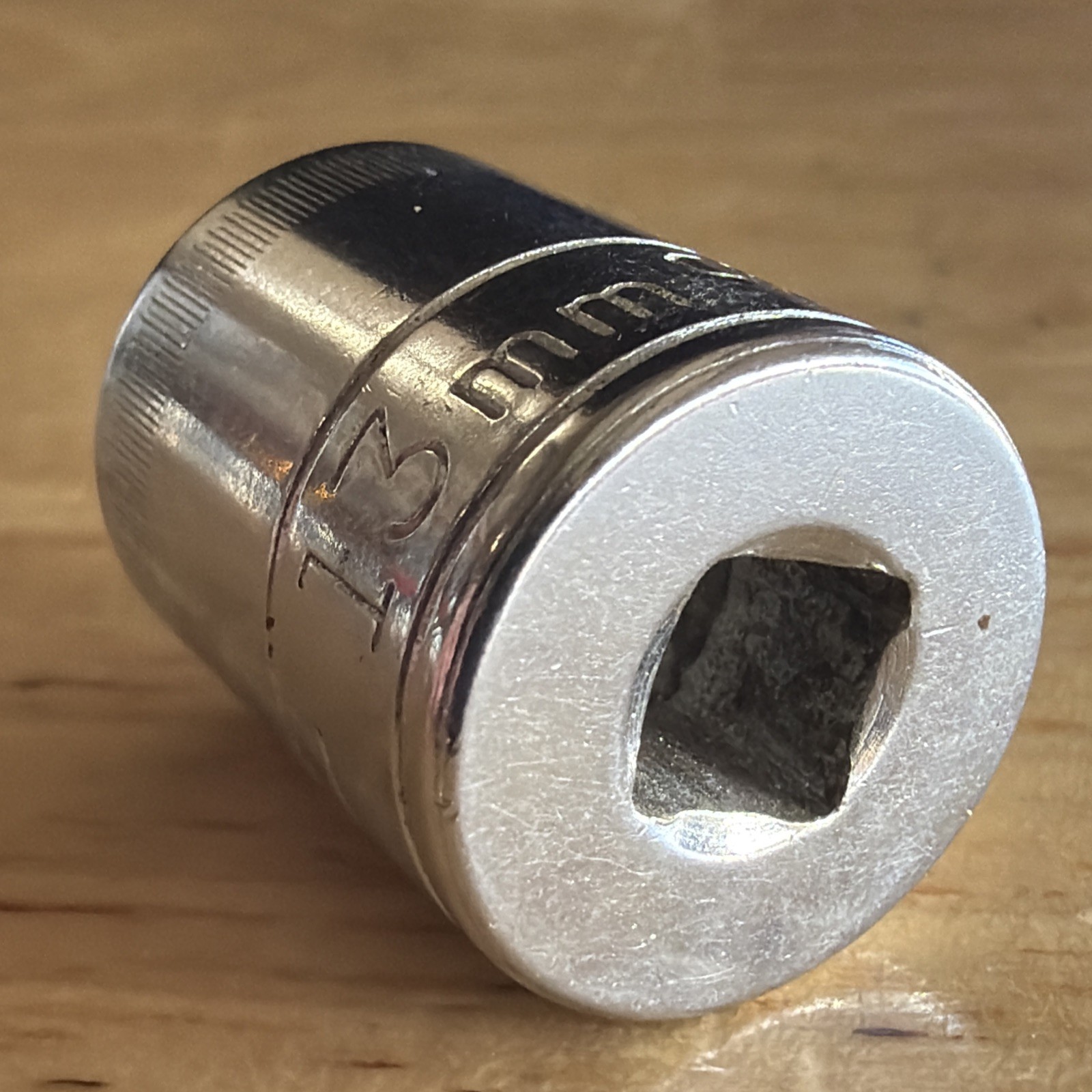 Craftsman 13mm Shallow Socket 1/4″ Drive 6 Point Top Knurl VV Series 43514 USA