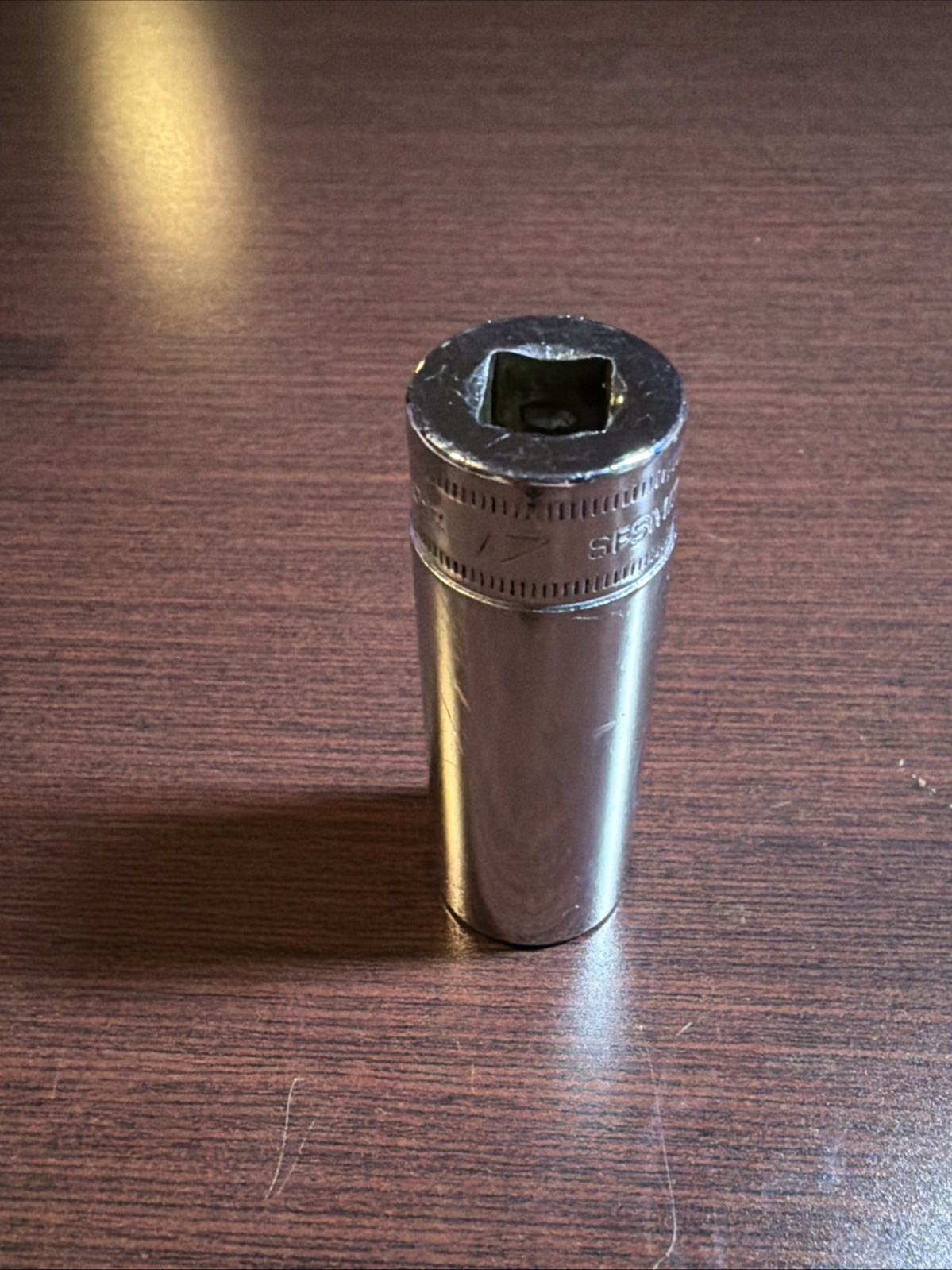 Snap On 3/8″ Drive 6-Point 17mm Deep Chrome Socket SFSM17