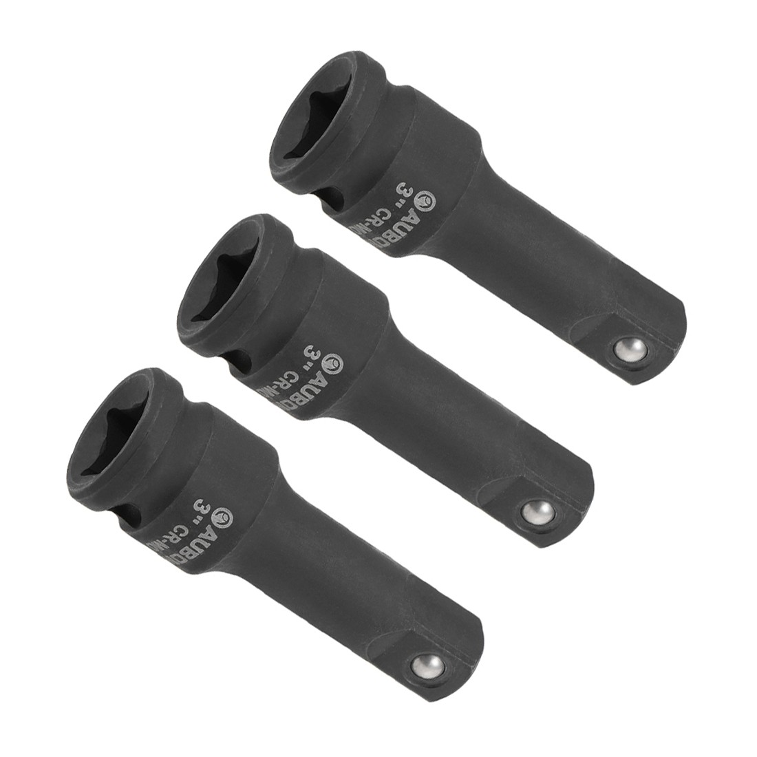 3Pack 1/2-Inch Drive by 3-Inch Impact Extension Bar High Carbon Steel
