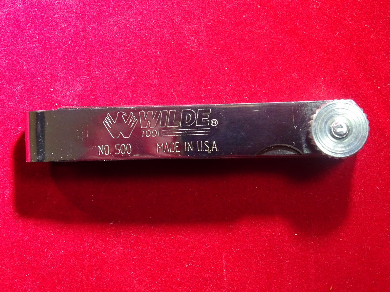WILDE TOOL #500 USA MADE Master Feeler Ignition Gauge 25 Blades .0015 to .035