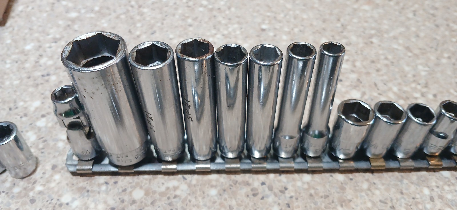 Snap On 1/4 Socket Set SAE 6pt 8pt Shallow Deep Ratchet TM70B TM4A TM10F