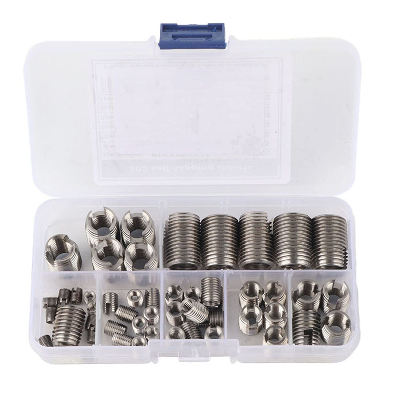50 PCS Inner Thread Self Tapping Inserts Set Stainless Steel Repair Tool