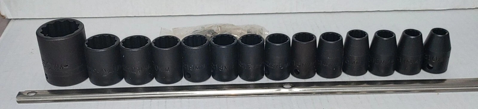 Proto 1/2″ Drive 12 Point 14 Piece Metric Impact Socket Set JCUS11102 New in Box