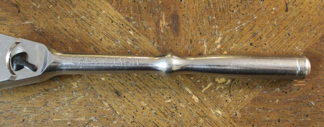 Vintage Craftsman 1/2″ Drive Quick Release Ratchet VN 44814 USA 10.2″ Long