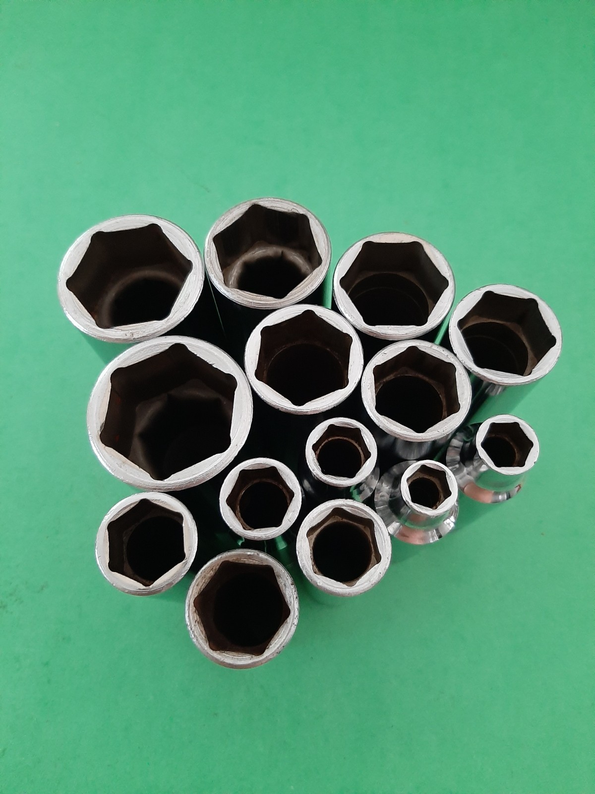 Snap-on 1/2″ Drive 14PC SAE 6PT Point Deep Socket Set 3/8″ to 1-1/4″ (no 1-1/8)