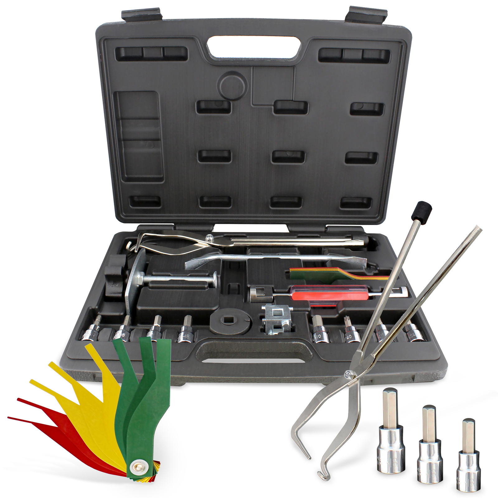 ABN | Brake Tools 15-Piece Brake Kit with Brake Caliper Tool Brake Drum Puller