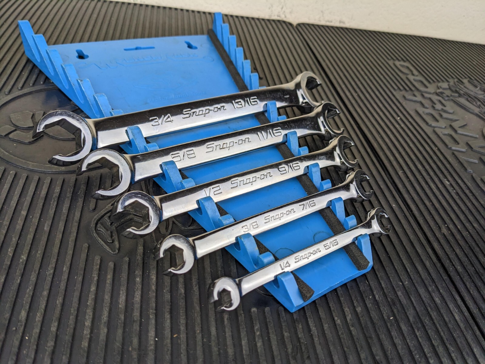 #be246 SNAP ON RXFS605B SAE 6 PT DOUBLE FLARE NUT WRENCH SET 1/4″- 13/16″