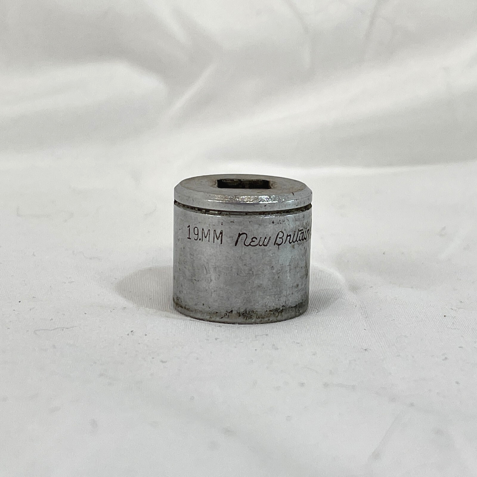 VTG New Britain USA 619M 19mm Metric 3/8” drive 6 Point Standard Socket