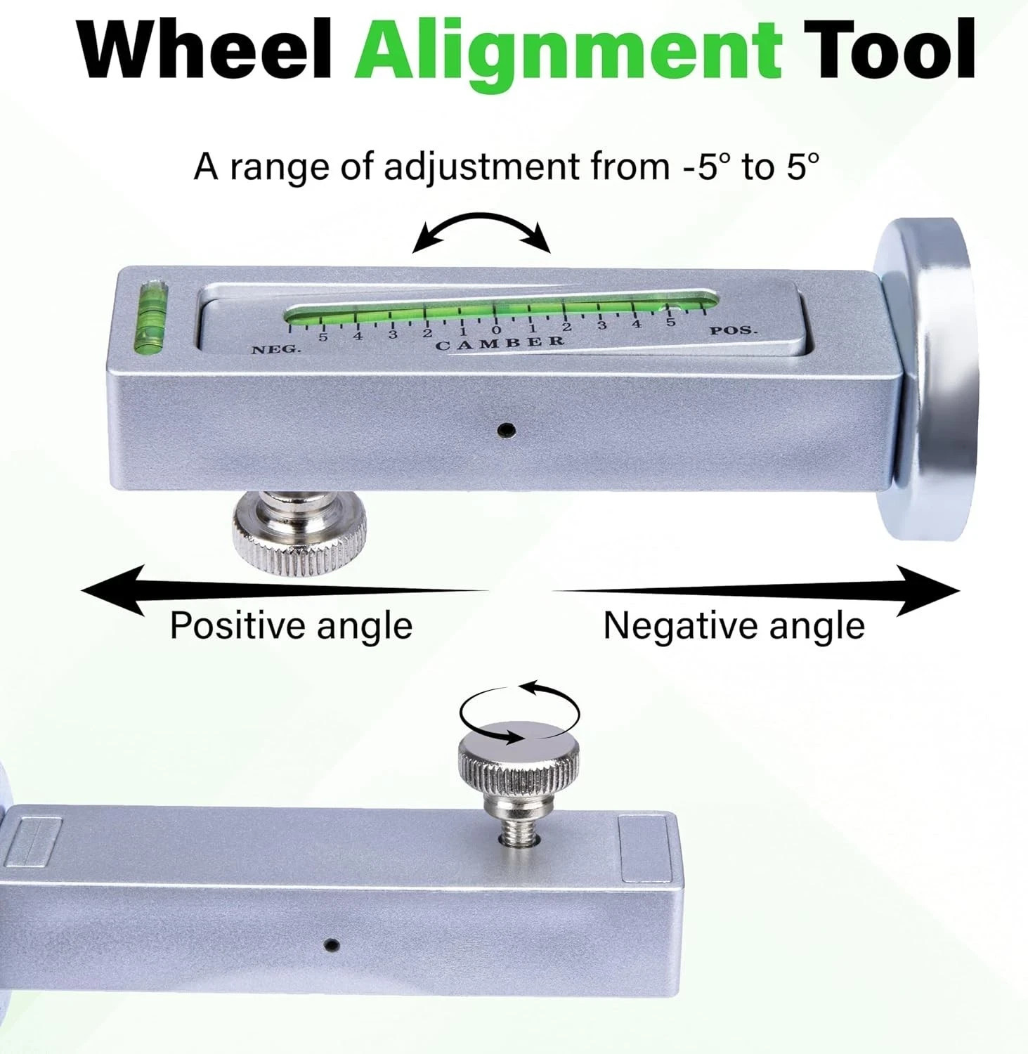 Adjustable Magnetic Gauge Tool Camber Castor Strut Wheel Alignment Truck Car