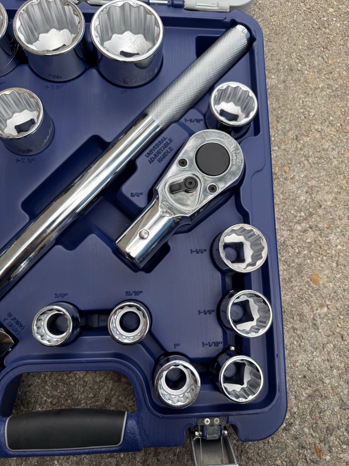 Williams 20 PC 3/4 Dr Rugged Case System Set Socket Set (Snap on)
