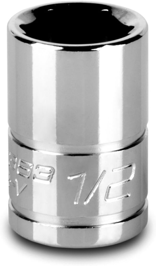 3/8 in. Drive 1/2 in. 6-Point SAE Shallow Socket – Chrome Vanadium Durability