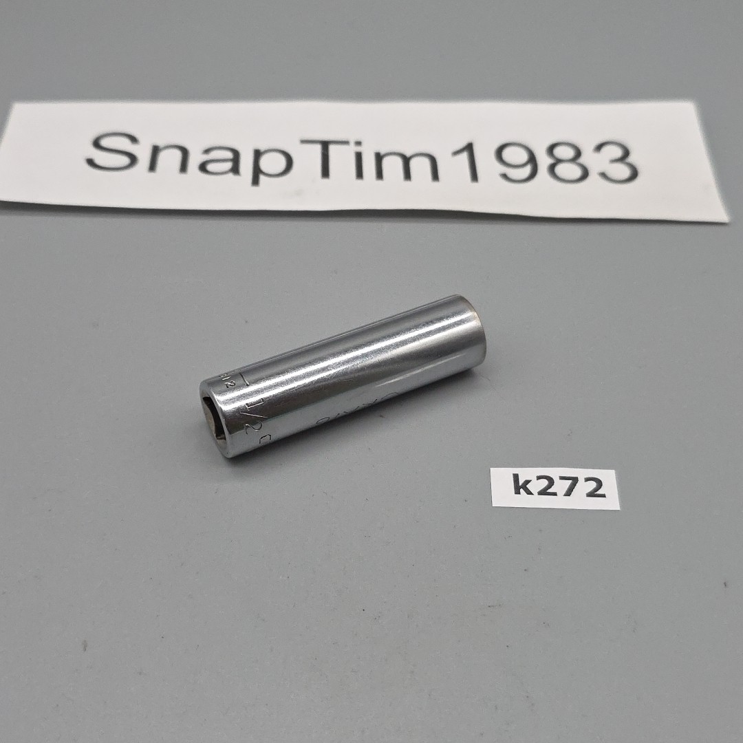 Craftsman Tools 1/2″ 12 Point Deep Chrome Socket 3/8″ Drive V-43312 USA