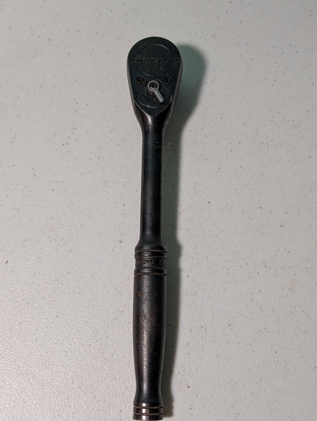 Snap-On GS832 Made In USA 3/8″ Drive Black Oxide 10″ Long Rachet Vintage Works