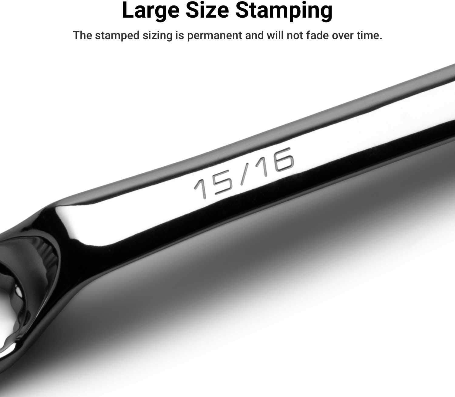 1/2 x 9/16 in. 75-Degree Deep Offset Double Box End Wrench