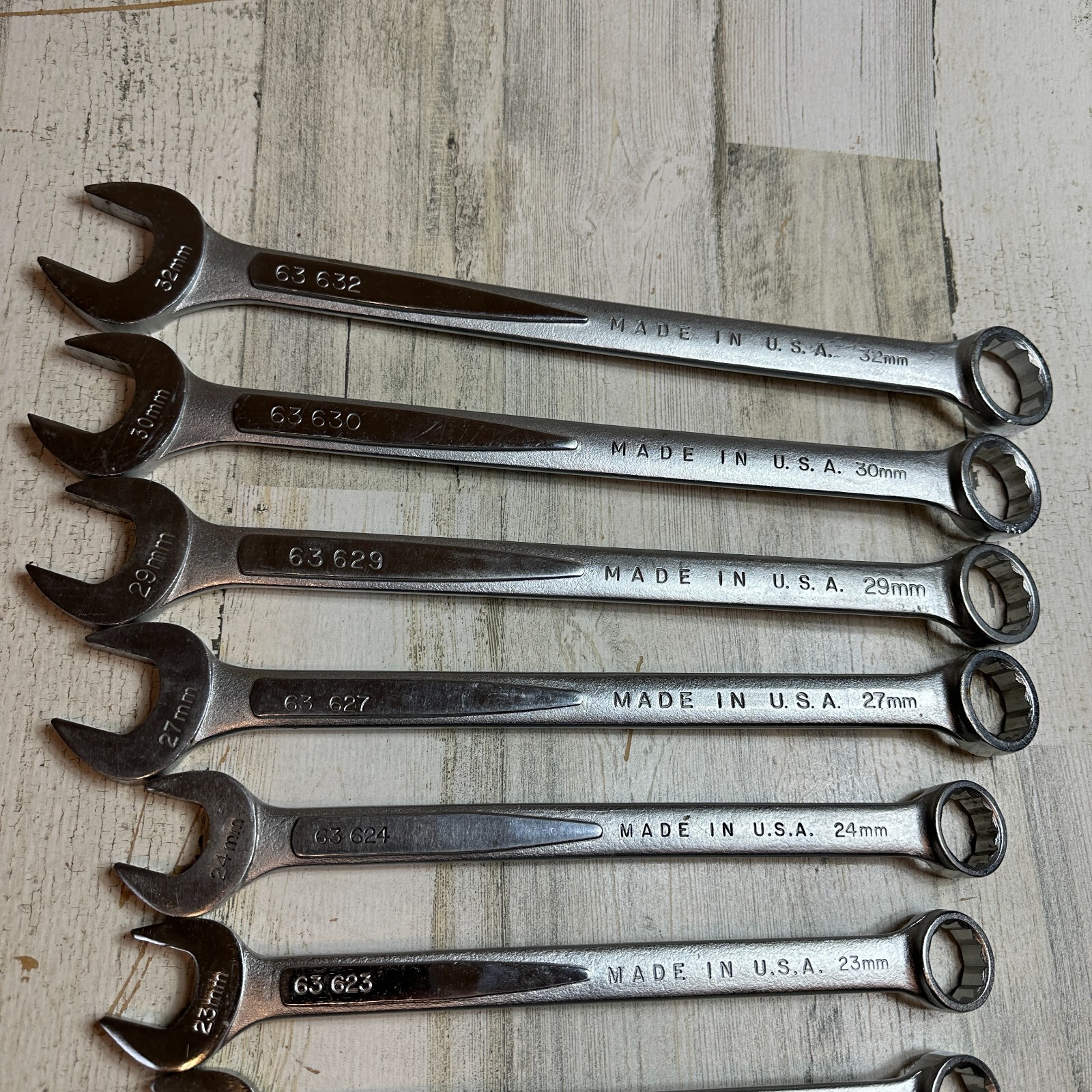 EASCO USA METRIC COMBINATION WRENCH SET 11MM – 32MM FORGED ALLOY (13 WRENCHES)