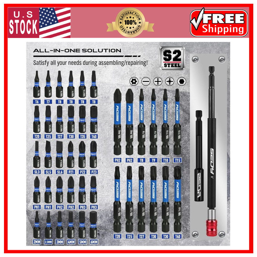 80pc Premium Magnetic Impact Nut Driver Set Metric SAE Socket Adapter Kit 80pcsX