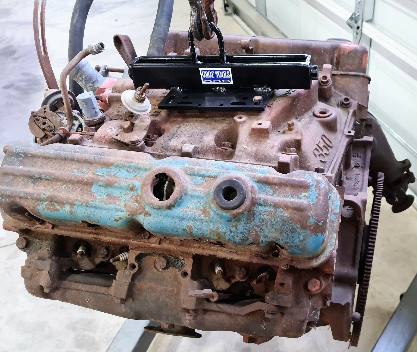 Tilting Engine Lift Plate, +/-30 Degrees; BBC, BBF, BBM, SBC, SBF, SBM, Hot Rod