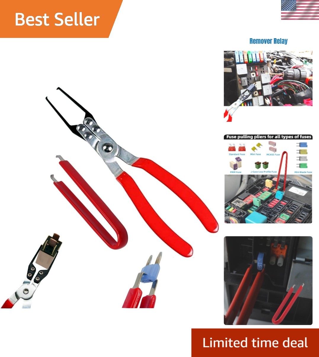 Compact 2-Pc Fuse Puller and Relay Extractor Set for Car Repair – User Friendly