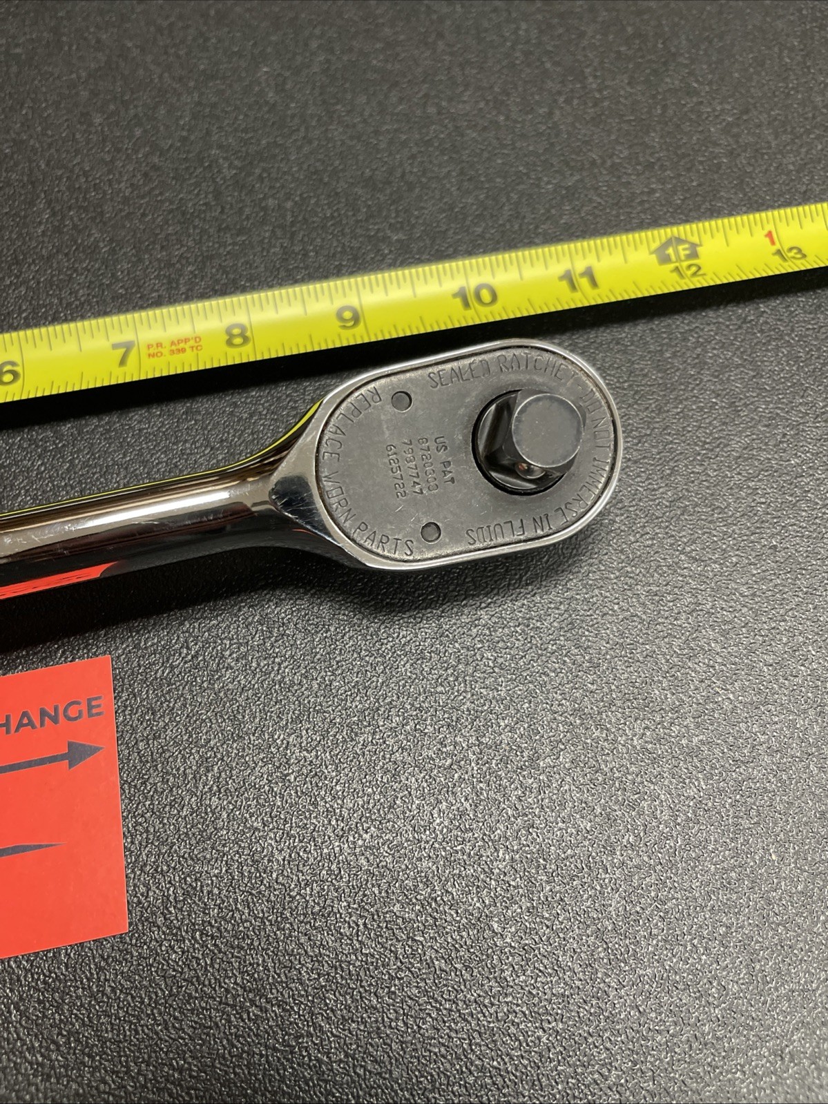 Snap-on Tools USED NEW STYLE 1/2″ Drive Fine 80 Tooth Chrome Handle Ratchet S80A