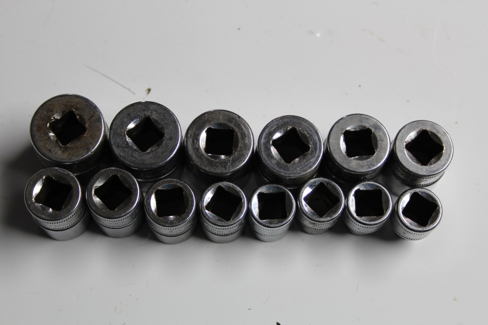 SNAP-ON TOOLS 3/8″ DRIVE 6-Point Metric Shallow Socket SET 14pcs USA