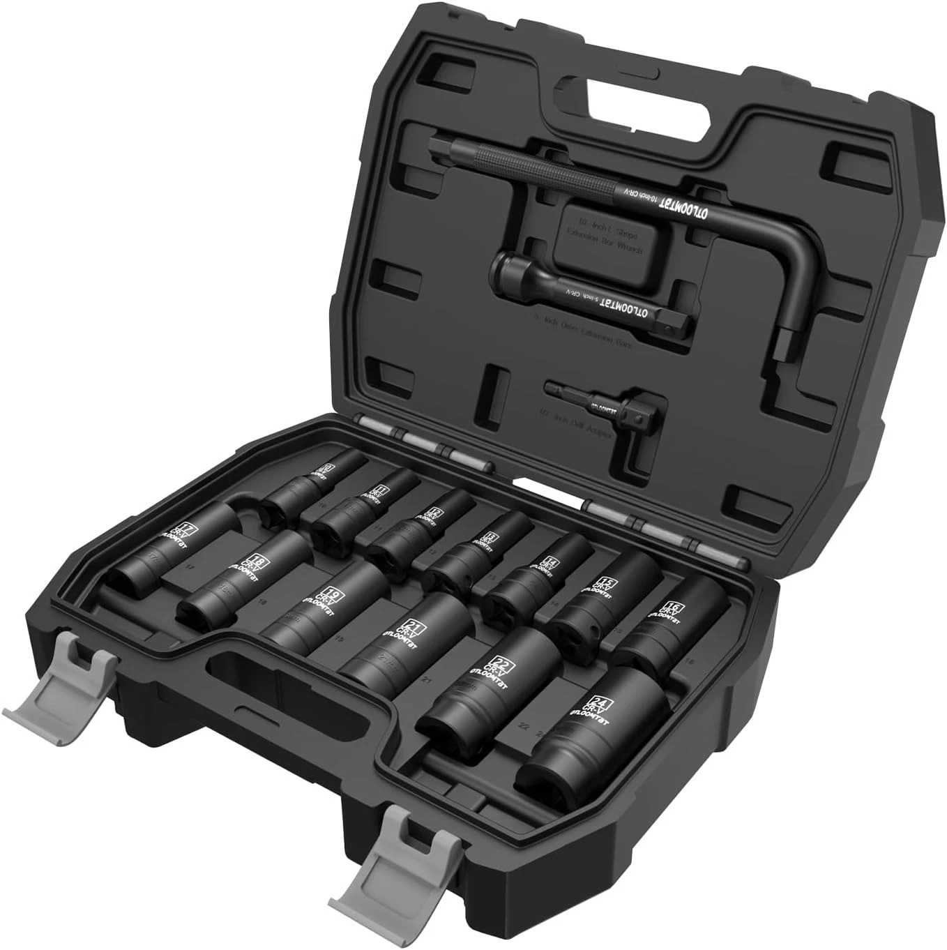 16-Piece 1/2-Inch Drive Chrome Vanadium Impact Socket Set – Durable & Precise