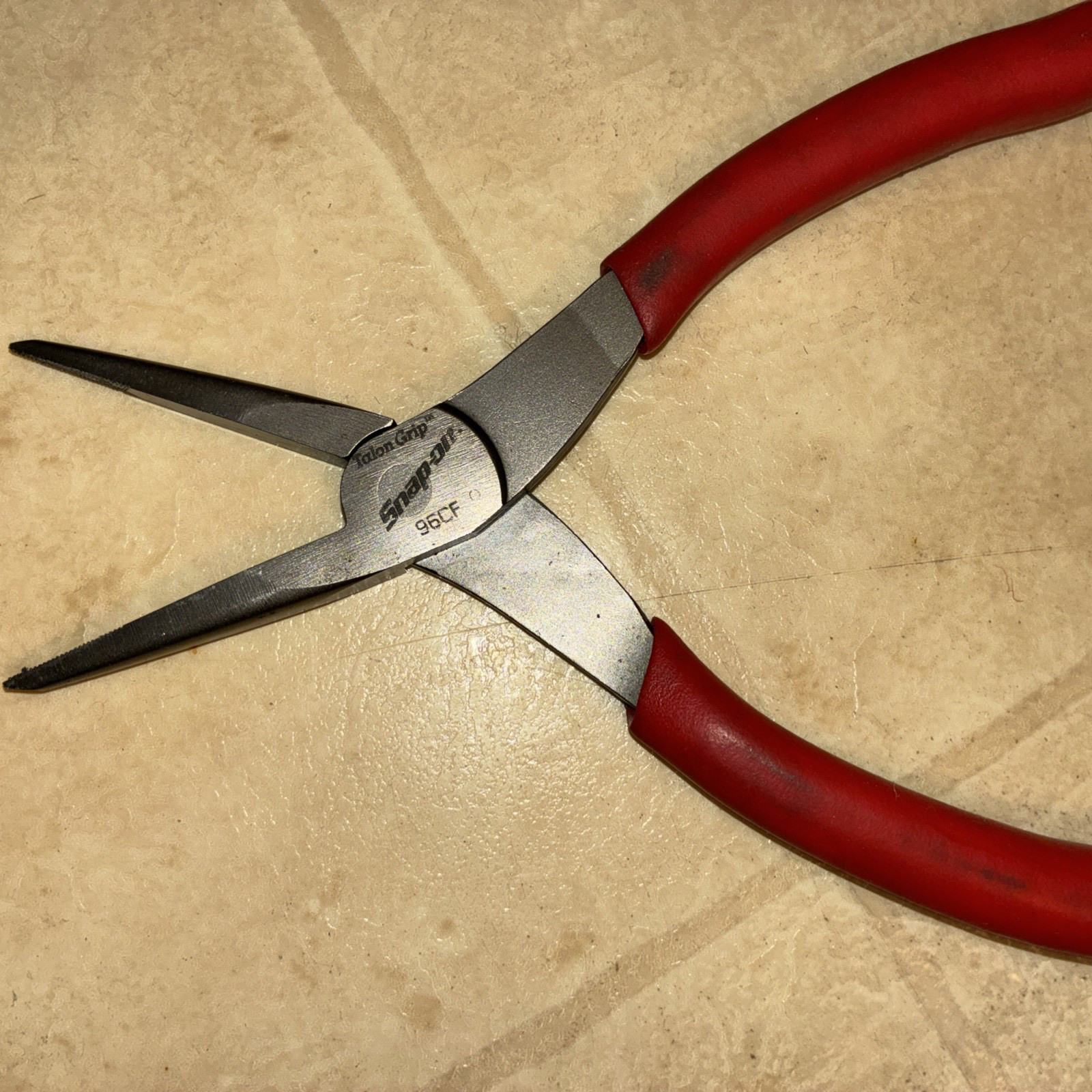 Snap-On 96ACF Talon Grip Red Needle Nose Pliers
