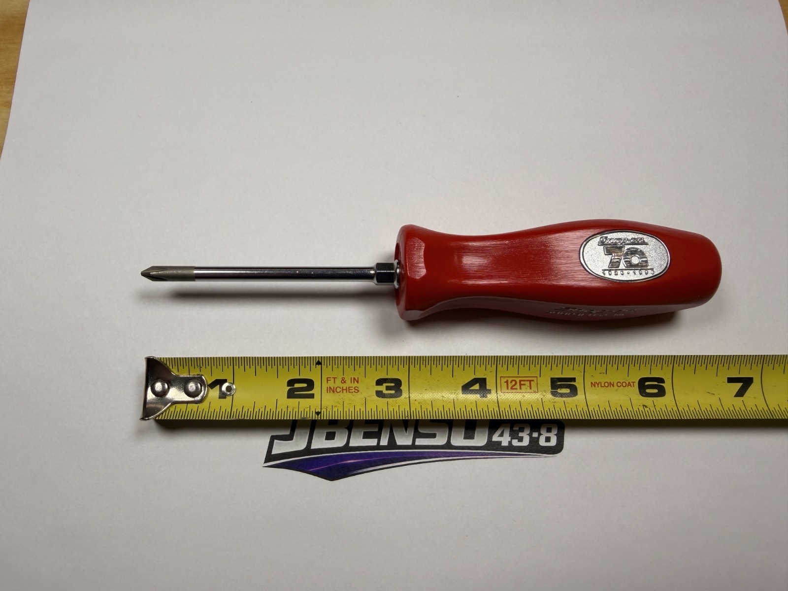 Snap-on Tools RARE 70th Anniversary Hard Grip #1 Phillips Screwdriver SDDP31