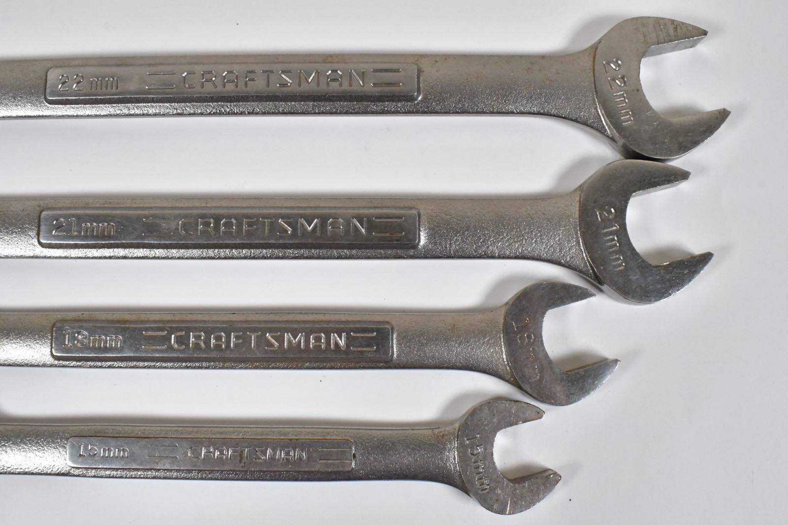 6x Craftsman Metric Wrench 10-22mm 12-Point Combination 6-Point Double Open End