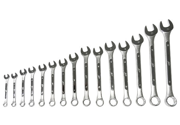 ATD-1115 – 15 Pc. Metric Raised Panel Combination Wrench Set