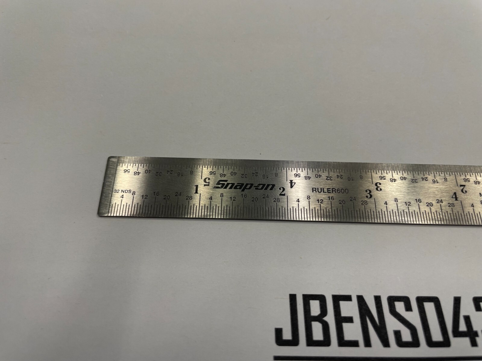 Snap-on Tools USA NEW 6″ Straight Edge 1/32″ & 1/64″ Grad. Steel Ruler RULER600