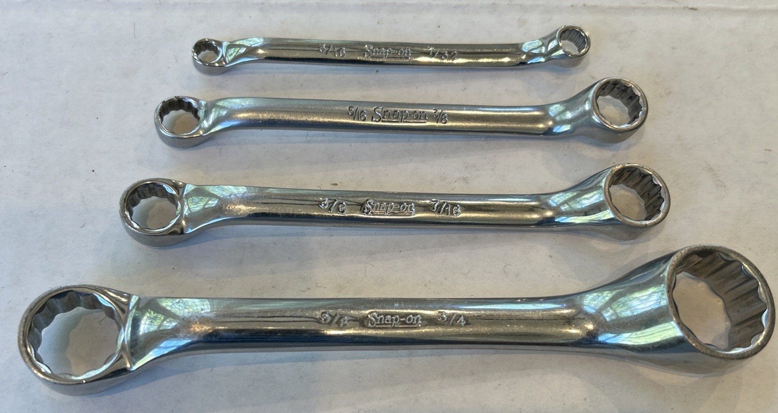 Snap-on XS2024 XS1214 XS1012 XS67 Offset 12pt Short Box End Wrenches 3/4” -3/16”