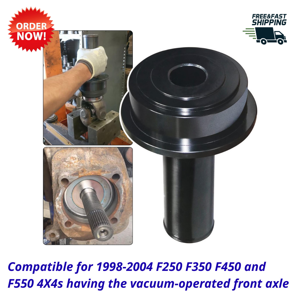 Axle Shaft Seal Installer Tool for 1998-2004 F250 F350 F450 F550 4X4 Excursion