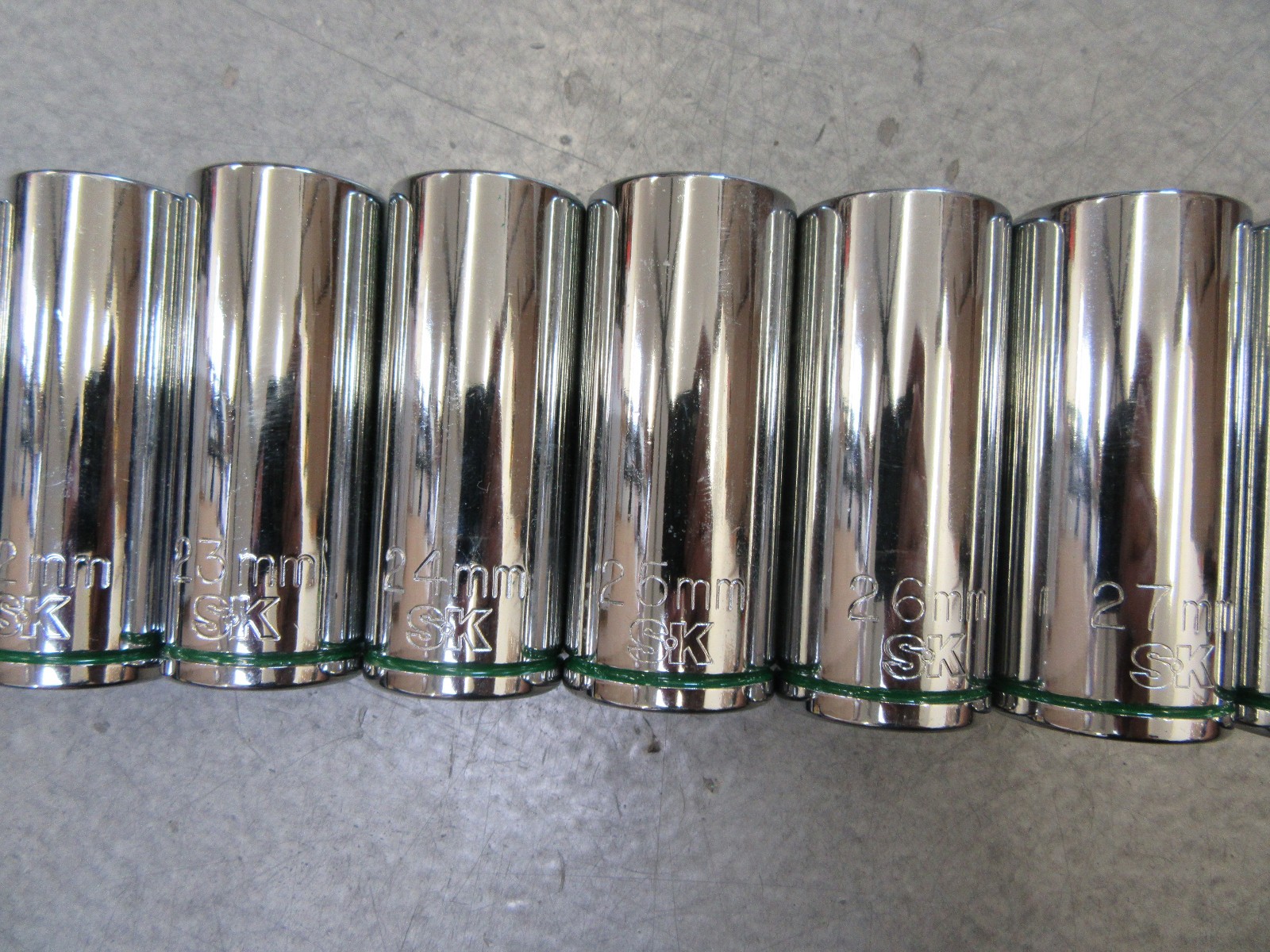 SK Professional Tools 12pc 1/2″ Drive 6pt Deep Socket Set Metric MM 20-32mm no31